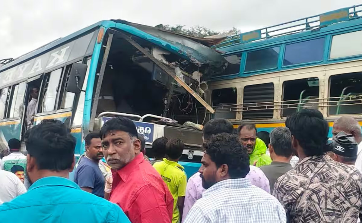 Eight killed, over 30 hurts as two pvt buses collide in TN