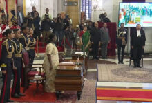 President Murmu administers oath of office to CJI Surya Kant
