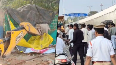 Heavy Police Security as Encroachment Drive Launched at Aramghar Crossroads