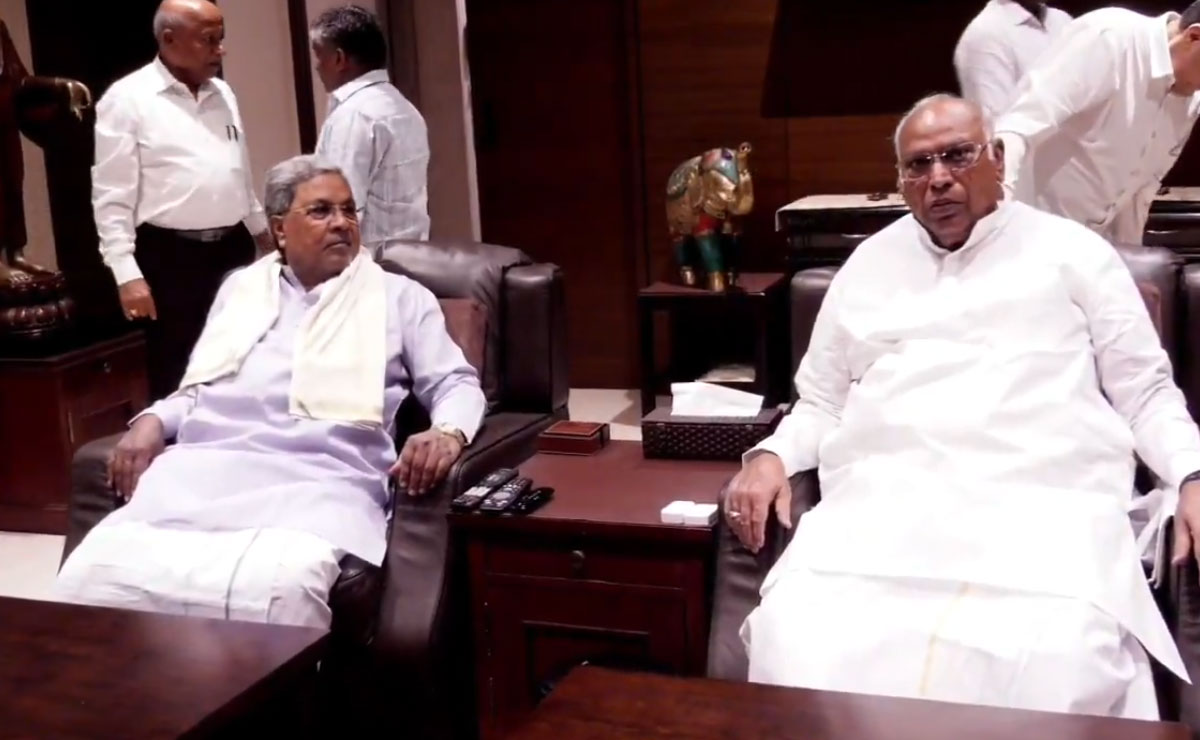 CM Siddaramaiah calls on Kharge, dismisses speculation of leadership change in Karnataka