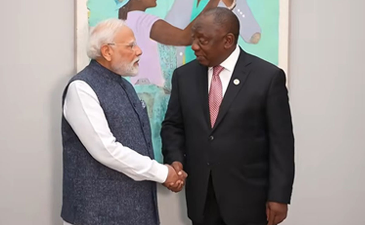 PM Modi, South African Prez Ramaphosa hold talks in Johannesburg