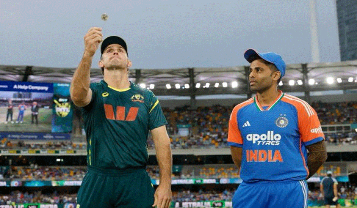 5th T20I: Rinku replaces rested Tilak for India as Australia elect to bowl first