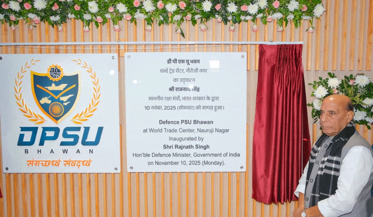 Rajnath Singh inaugurates new DPSU Bhavan, defence PSUs ink 3 majors MoUs