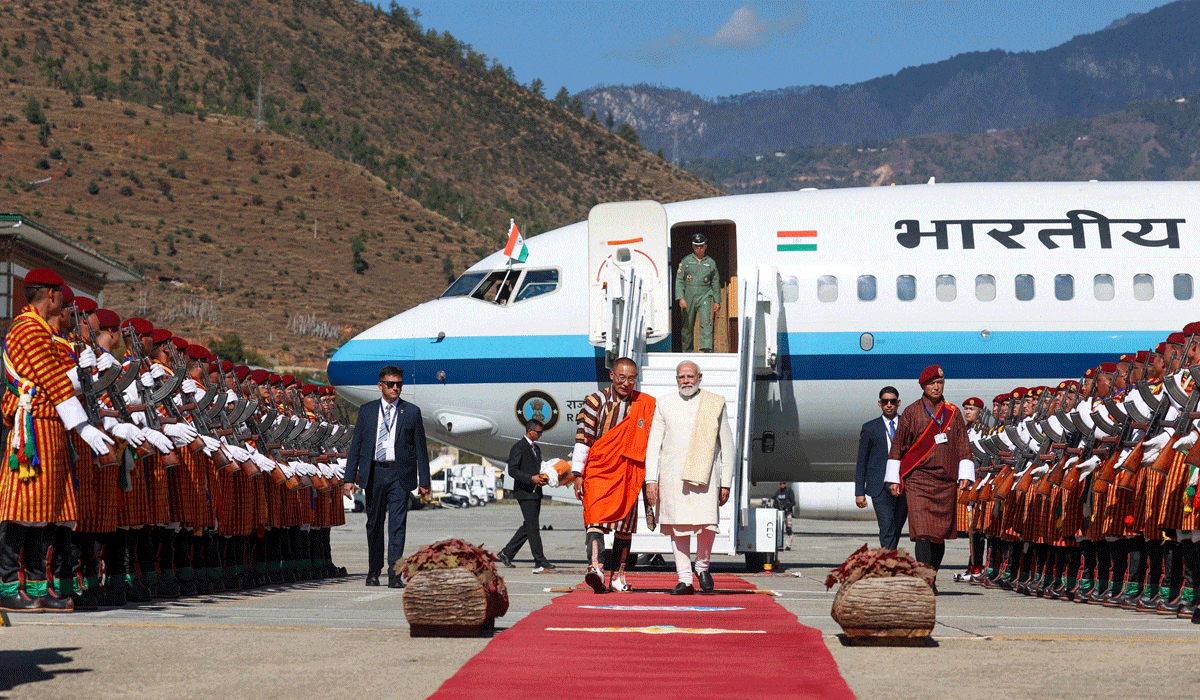 PM Modi receives warm welcome in Bhutan as he starts 2-day visit