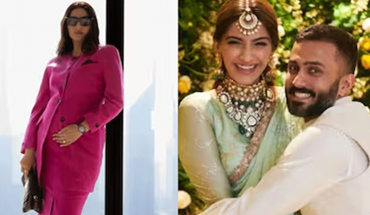 Sonam Kapoor announces second pregnancy, flaunts baby bump in pictures