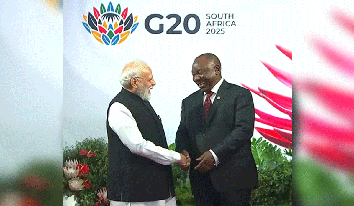 PM Modi attends G20 Leaders' Summit in Jonnesburg, receives warm welcome from SA President Ramaphosa