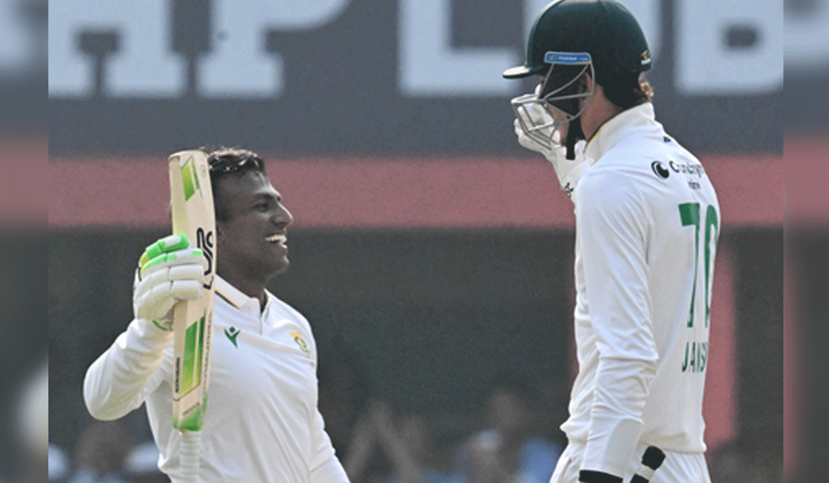 2nd Test: Muthusamy’s 109, Jansen’s 93 take South Africa to 489 against India