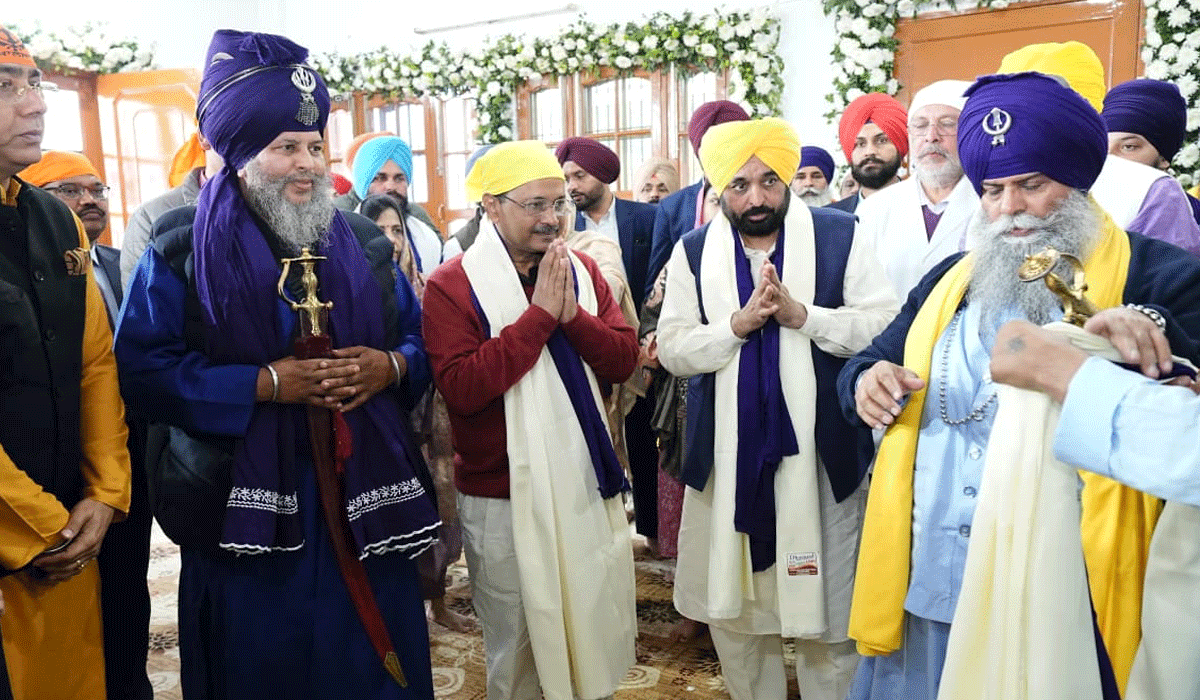 350th martyrdom day: CM Mann, Kejriwal pray for progress of Punjab