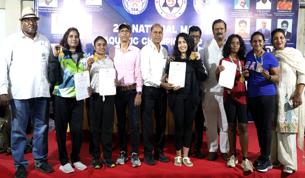 Sakshi Yadav Shines with Triple Gold at 21st National Masters Aquatic Championship 2025