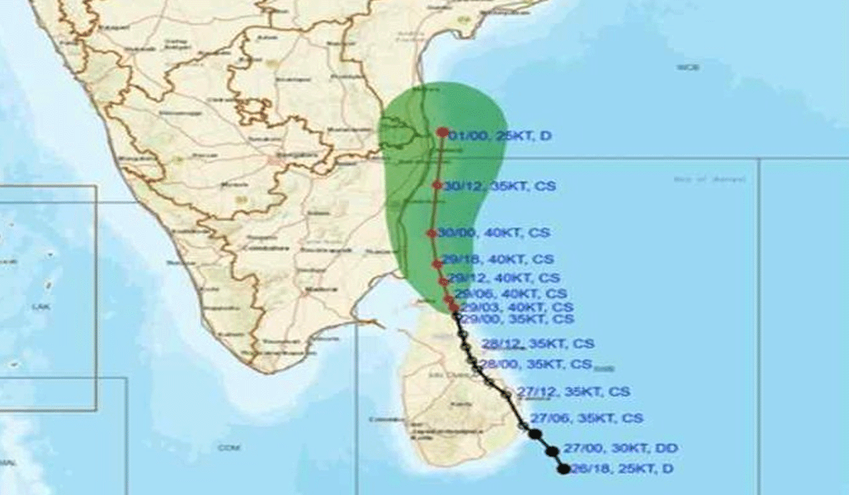 Cyclone Ditwah disrupts life in TN's Ramanathapuram, rail services suspended