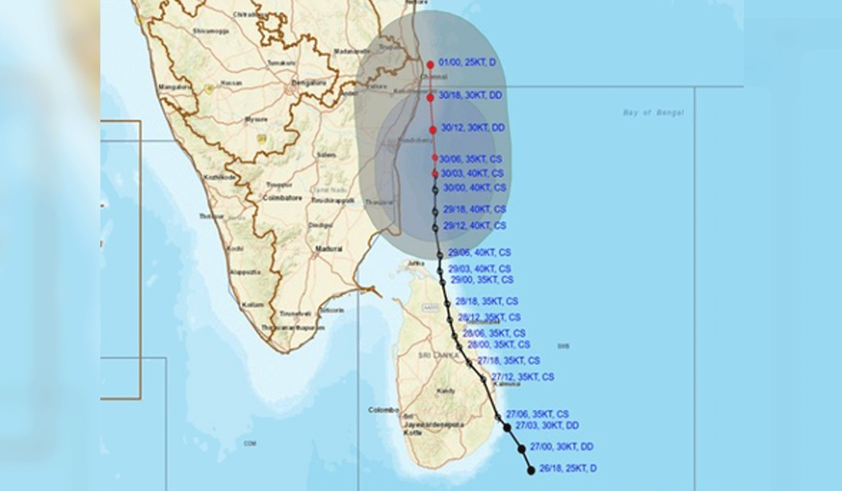 Cyclone Ditwah: Red alert in three Andhra Pradesh districts