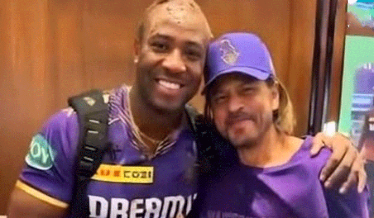 Shah Rukh Khan thanks his 'Knight in shining armour' Andre Russell as he takes on a new role in KKR