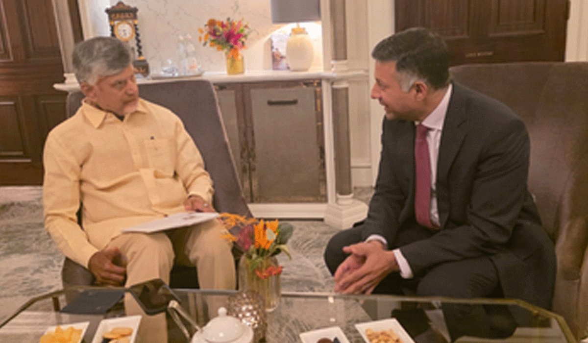 Andhra CM Naidu discusses partnership with UK universities