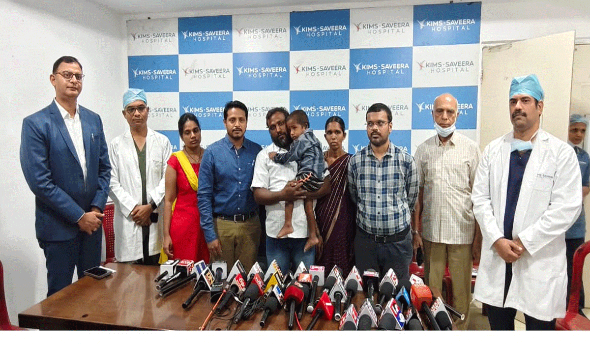 KIMS Saveera Doctors Save the Life of a 3-Year-Old Boy