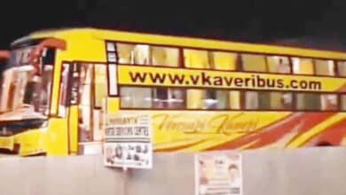 Kaveri Travels Bus Sparks Midnight Panic at Pedda Amberpet; Rising Series of Accidents Alarms Telugu States