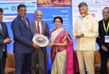 CM Naidu lauds his wife for winning two prestigious awards in London