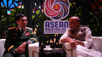 Rajnath Singh meets Vietnamese Defense Minister Phan Van Giang in Kuala Lumpur