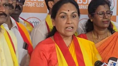 Kharge calling for RSS ban under pressure from Sonia, Rahul: MoS Shobha Karandlaje