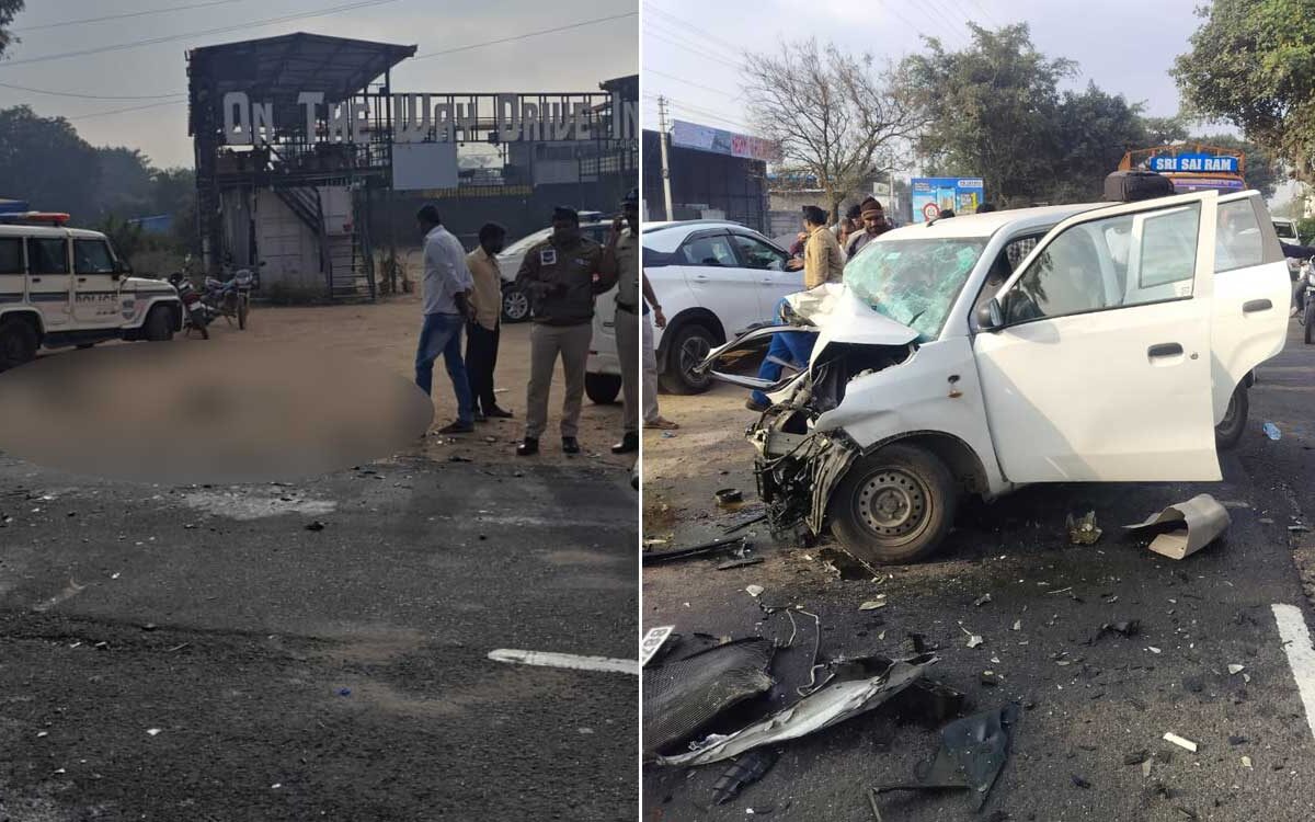 Hyderabad Tragedy, Two Dead, Several Injured in Devastating Head-On Crash Near Moinabad