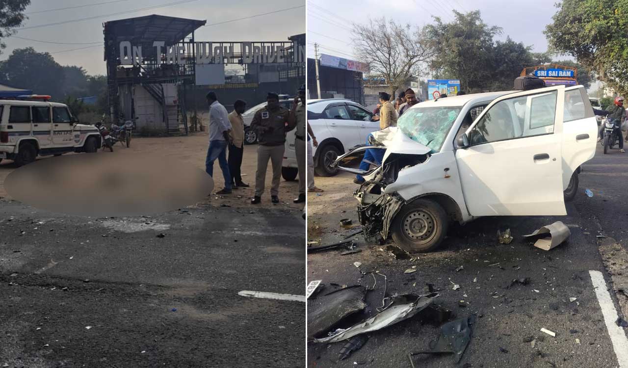 Hyderabad Tragedy, Two Dead, Several Injured in Devastating Head-On Crash Near Moinabad