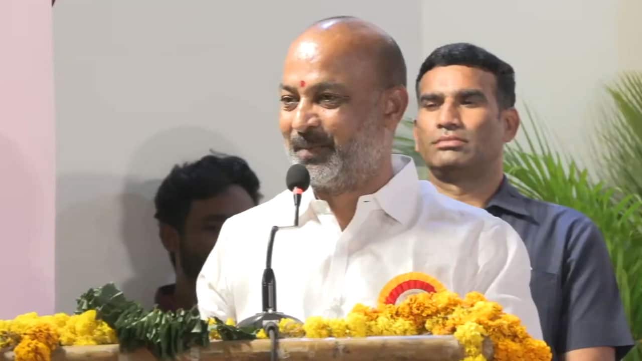 Bandi Sanjay Draws Flak for Mocking HYDRAA Victims During BJP Roadshow in Hyderabad