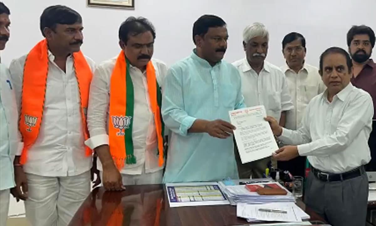 BJP Files Complaint Against CM Revanth Reddy Over Voter Intimidation in Jubilee Hills