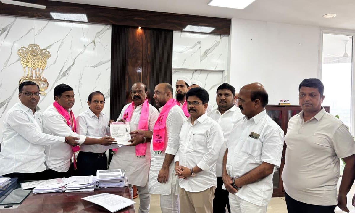 BRS Leaders Meet Election Officer, Seek Action Against CM Revanth Reddy Over Remarks on Muslims