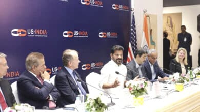 Hyderabad Set for Global Takeoff as CM Revanth Reddy’s  Trillion Pitch Earns USISPF Applause