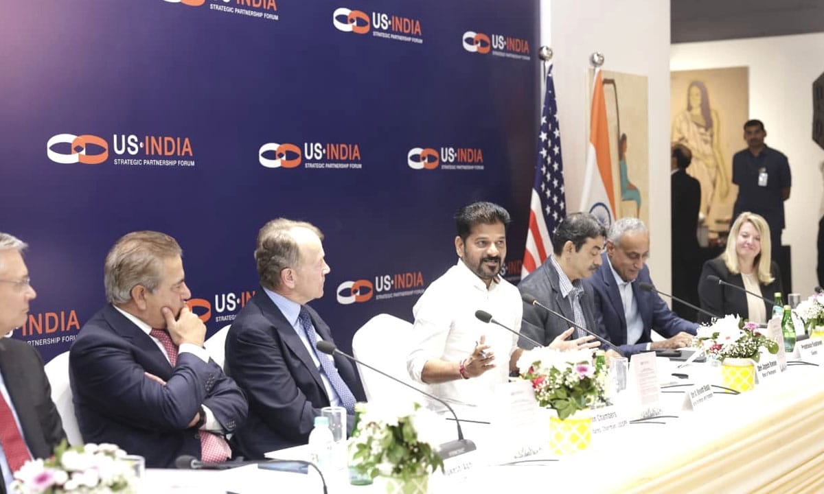 Hyderabad Set for Global Takeoff as CM Revanth Reddy’s $1 Trillion Pitch Earns USISPF Applause