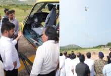 CM Revanth Reddy Flags Off Aerial Electromagnetic Survey for SLBC Tunnel in Nagarkurnool