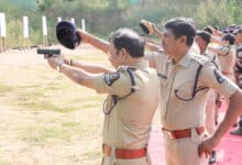 Hyderabad CP V.C. Sajjanar Hits the Bull’s-Eye During Shooting Practice at Police Academy