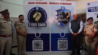 DGP Shivdhar Reddy and CP Sajjanar Flag Off Cyber Awareness Campaign in Hyderabad