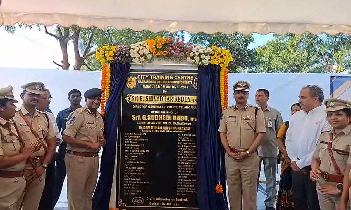DGP Shivadhar Reddy Lays Foundation for City Training Centre at Rachakonda Commissionerate