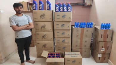 Fake Harpic and Parachute Bottles Seized in Uppal; Kirana Store Owner Arrested