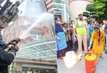 Fire Awareness Programme and Evacuation Mock Drill Held at Income Tax Towers in Hyderabad
