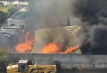 Fire Erupts at Furniture Workshop in Suleman Nagar, Short Circuit Suspected