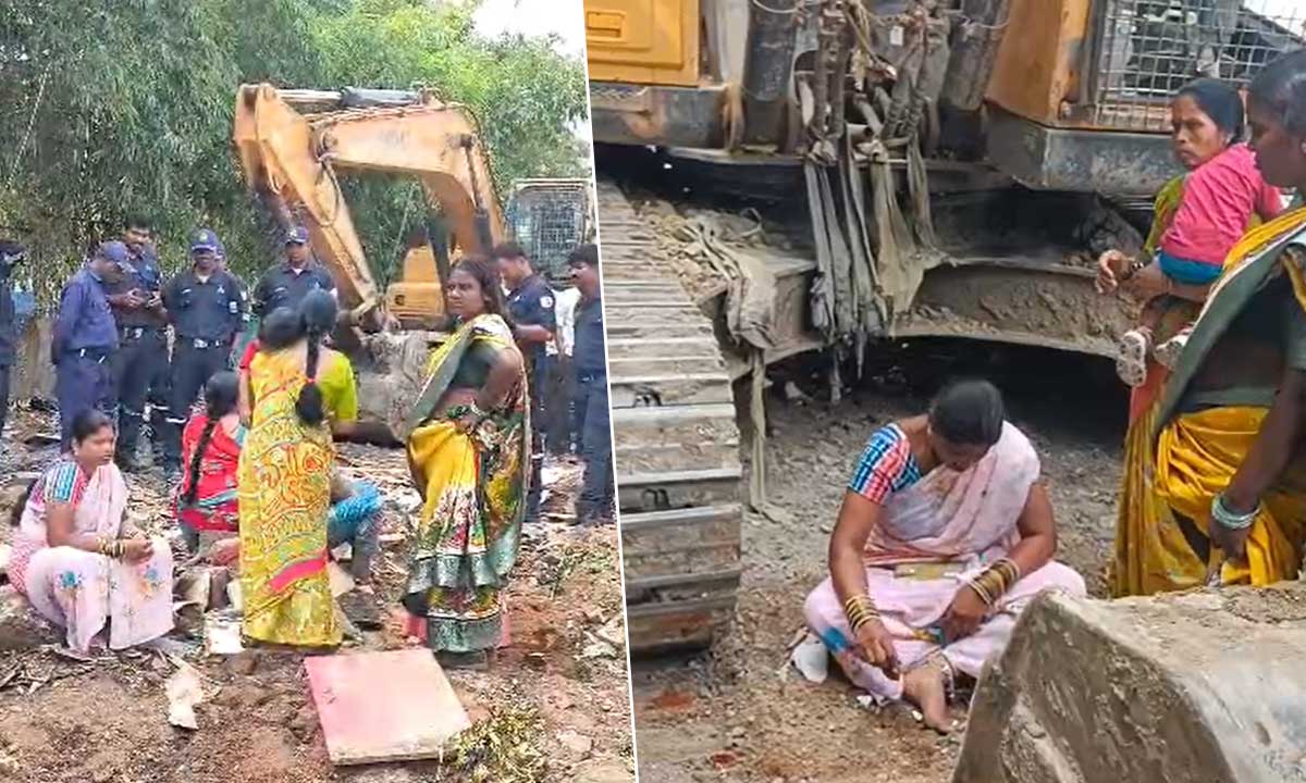 HYDRAA Demolition Drive Hits Prakash Nagar, Kukatpally — Tension Erupts Near Nalla Cheruvu