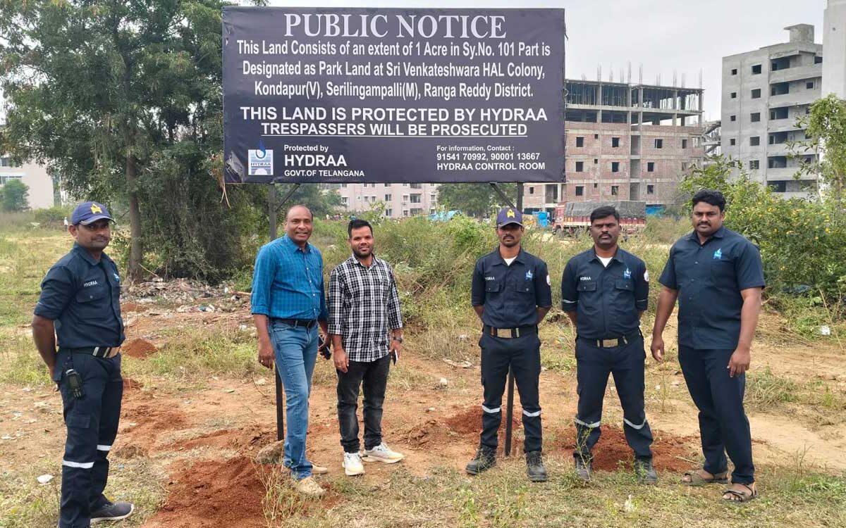 HYDRAA Secures 4 Acres of Park Land in Kondapur, Saving ₹700 Crore from Illegal Plotting Attempt