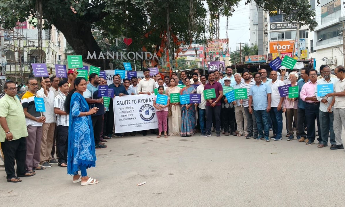 Residents Rally in Support of HYDRAA, Reject False Propaganda, Hail its Role in Safeguarding Hyderabad