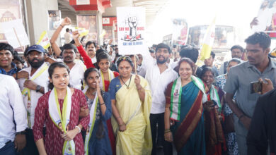 Kavitha Leads Youth Rally in Hyderabad, Calls for ‘Say No to Drugs, Say No to Betting’