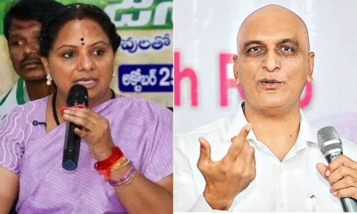 Kavitha Targets Harish Rao, Accuses Him of Using Benami Company for ₹1,700 Crore Project
