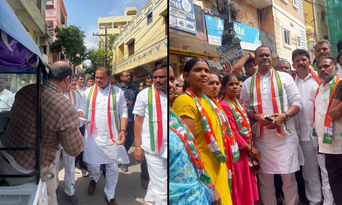 Hyderabad’s Growth Is a Congress Legacy, Says Komatireddy During Jubilee Hills Bypoll Campaign
