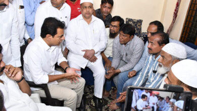 KTR Meets Families of Saudi Bus Accident Victims, Vows BRS Support