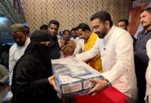 AIMIM MLA Majid Hussain Distributes 6th & 7th Phase of Salar-e-Millat ‘Pakwan’ Gas Cylinders in Nampally