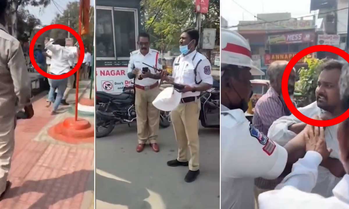 Hyderabad Traffic Constable Attacked with Stone at Kothapet Junction; Youth Arrested