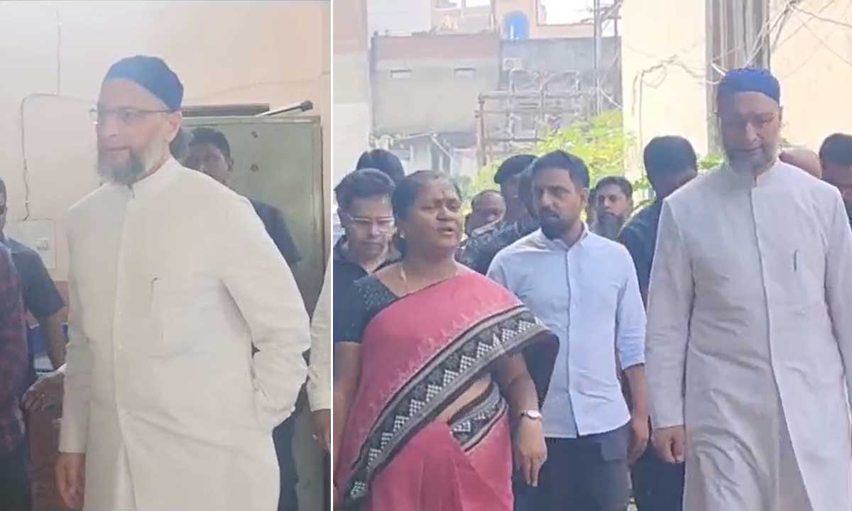 Owaisi Visits Quli Qutub Shah Govt Polytechnic College; Foxconn Shows Interest in Adopting Institution