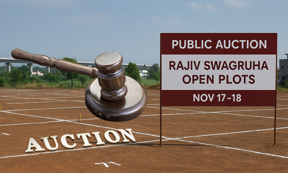 Telangana Rajiv Swagruha to Auction 163 Residential Plots Near Hyderabad on November 17–18