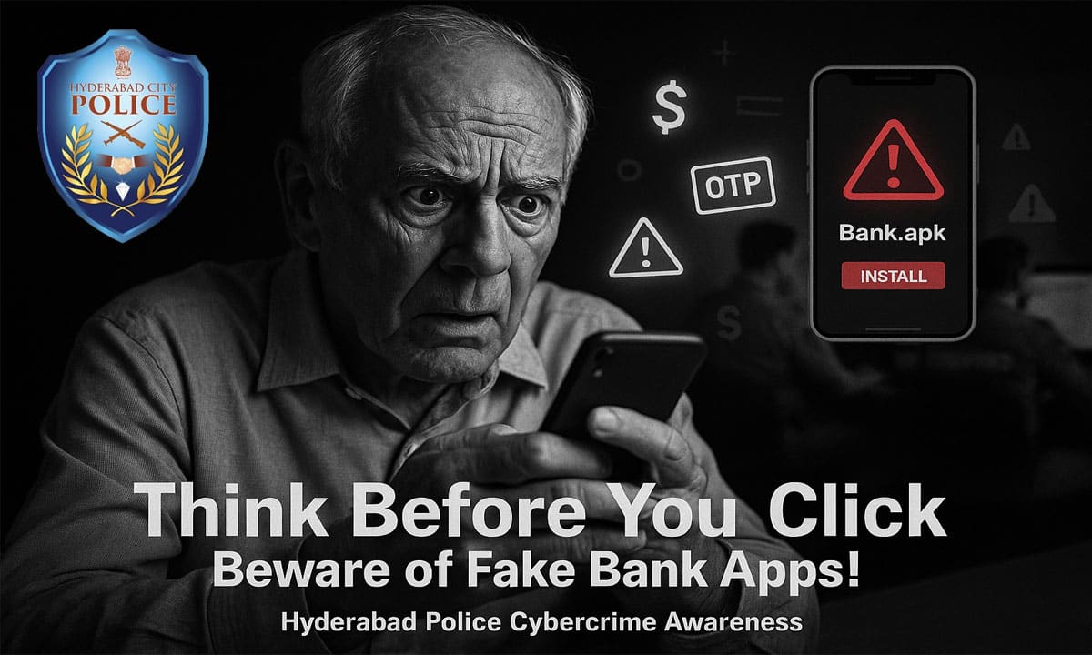 Think Before You Click: Pensioner Loses ₹10 Lakh; Hyderabad Police Warn Against Fake Bank Apps and Malicious APKs