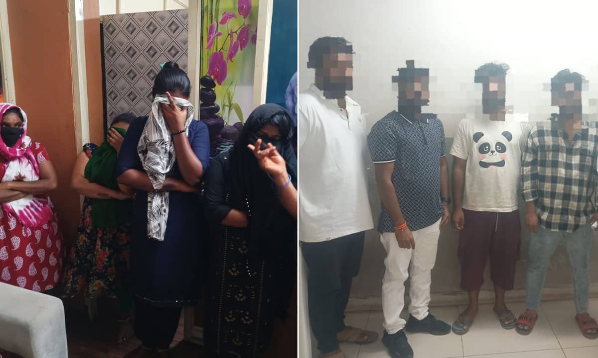 Malkajgiri SOT, Uppal Police Conduct Joint Operation on Spa Centres