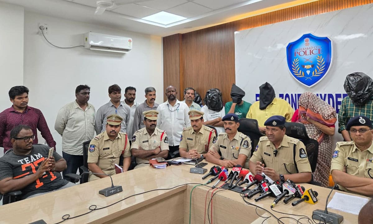 Amberpet Police Bust Kidnap-for-Ransom Plot Masterminded by Victim’s Wife; 10 Arrested